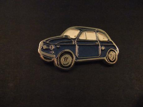 Fiat 500 ( bijnaam rugzakje) kleine stadsauto blauw